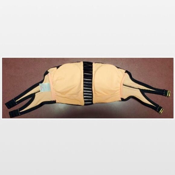 Xhilartion Swimwear Bikini Bandeau Top Womens Small Petite Black Bathing Suit - Picture 8 of 16